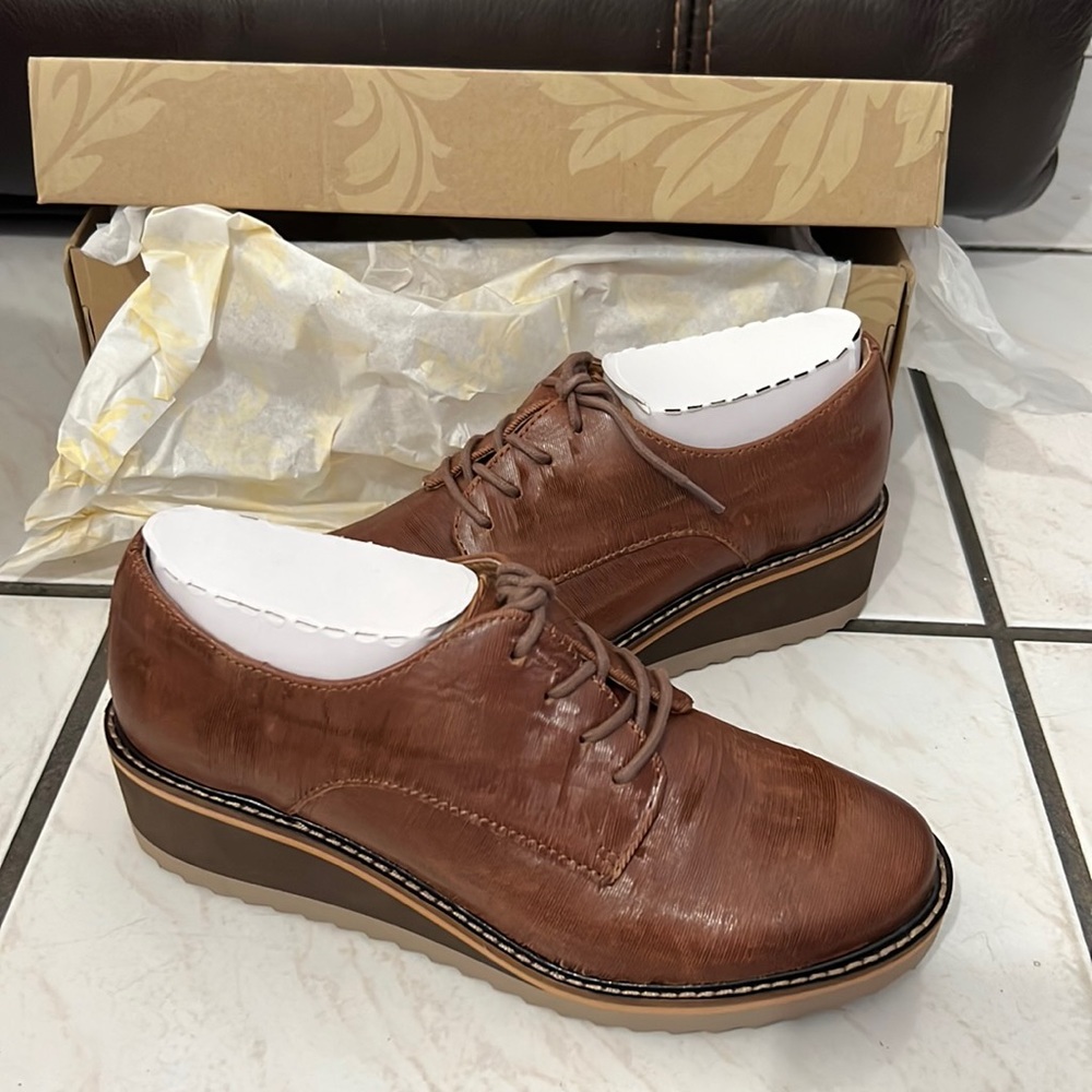Sofft salerno whiskey shoes, brown, 6.5